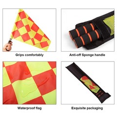 Soccer Referee Flags Kit, Referee Accessories Set,8 PCS Referee Toolkit inclu…