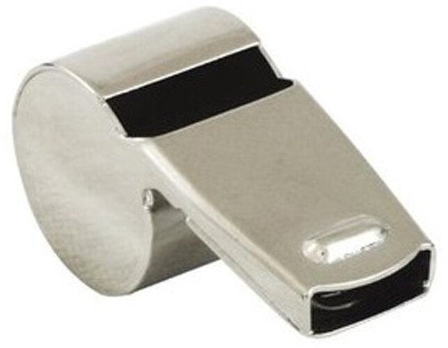 Spalding Metal Whistle with Lanyard