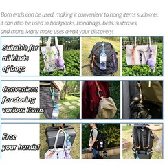 2pcs Paracord Water Bottle Carrier Clip With Locking Buckle Adjustable Handl NEW