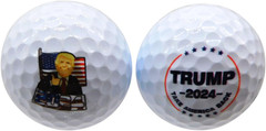 Trump Golf Ball Set President 2024 Election Patriotic Republican Set of 2 | Nove