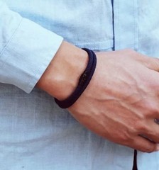 3pcs Double-Layer Survival Bracelet for Men, 4 mm / 19.5 cm