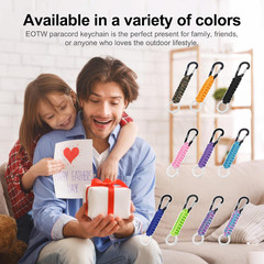 EOTW Carabiner Keychain,Paracord Keychain Small Aluminum Clip D Ring for Camping