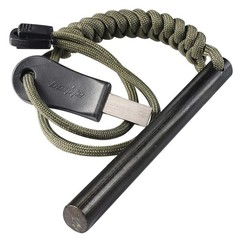 bayite Ferro Rod Fire Starter 4 Inch Paracord Lanyard