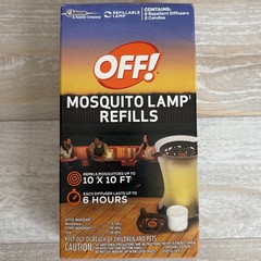 OFF! Mosquito Refillable Lamp with Repellent Diffuser Candle Plus Extra Refills