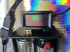 4D Battery Case USB Power Pack+Volt Meter For Ozark Trail LED Tent Camping Light