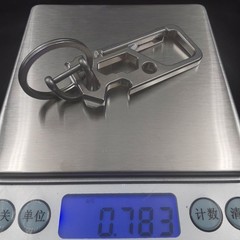 Titanium Carabiner Clip for Keys,Multifunctional EDC Keychain with Keyring,Ba…