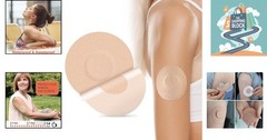 25 Pack Waterproof Latex-Free Libre Sensor Covers for Libre 1/2/3 Plus, Beige