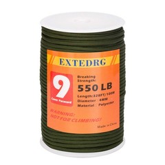 550 Paracord 9-Strand 4mm Rope 100M Cord Outdoor Survival Hiking Camping Hunt…