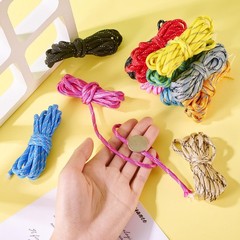 78.74 Feet 7 Inner Cores Polyester Rope 12 Colors 4mm Flat Spandex Cord Ropes…