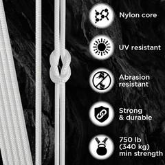 Reflective Paracord Rope 550lb 4mm – Glow para Cord – Camping Utility Rope | 550