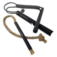 Hexalite Ferro Rod and FireWick Tinder Kit | X-Large 1/2″ x 6″ Long Hex Ferro