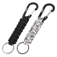 Paracord Keychain for Men Women Paracord Carabiner Backpack Keychain with Alu…