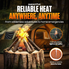 Fire Starters (20 Pack) – Waterproof Emergency Fuel Disks for Camping Essentials