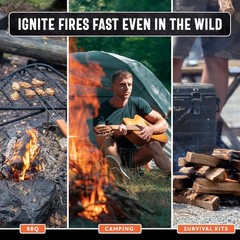 All-Weather 40lb Fatwood Sticks – Effortless Fire Starter for Campfires & Grills
