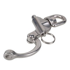 304 Stainless Steel Snap Shackle with Small Swivel Bail Marine Boat Hardware
