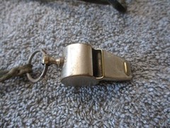 Metal Whistle With Wooden PEA Referee Sports Coach Emergency