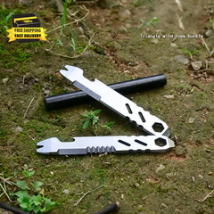 2 Pack Flint Fire Starter Striker Replacement Ferro Rod Scraper High Speed Steel