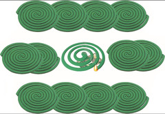 Mosquito Repellent Coils Outdoor – 16 Coils & 8 Stands, 10ft Range