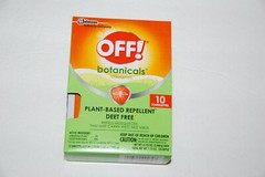 OFF! Botanicals 10 Towelettes Plant Based Repellent Mosquito Lot of 2 NEW