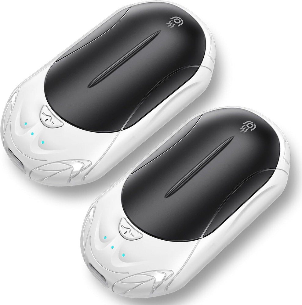 Hand Warmer Electric Set of 2 6000mAH Battery Rechargeable Warm Pocket Warmer USB C631