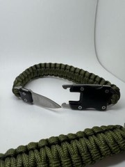 Pack x3 Multifunctional Survival Bracelet with Rope Knife for Camping