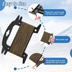2Pcs Double-Tooth Paracord Winder Rope Line Cord Organizer Fishing Spool