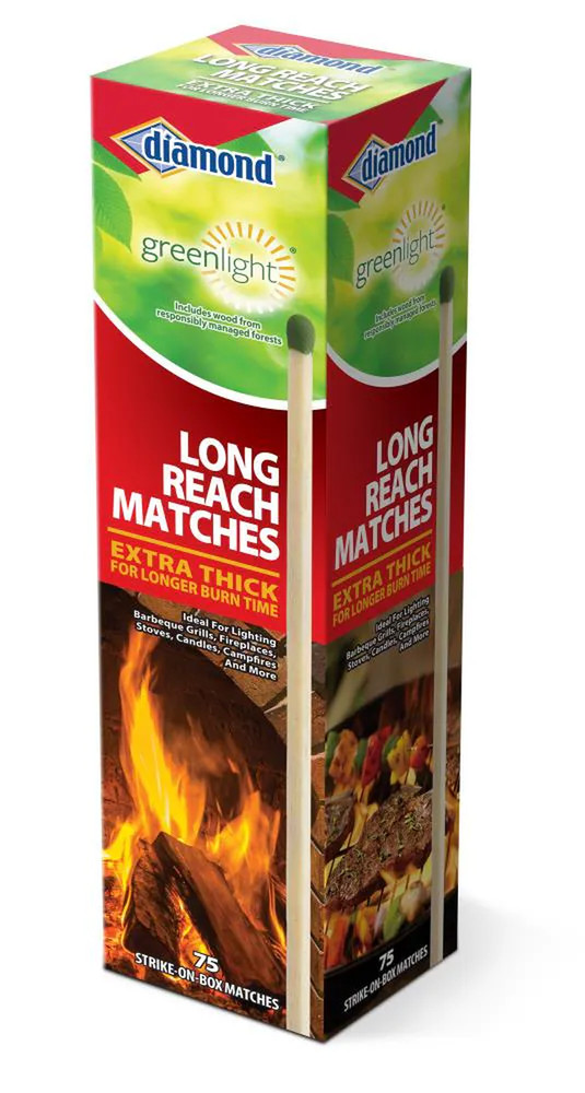 Diamond Greenlight 75-Ct. Long Reach 0.25 Pound(s) Matches