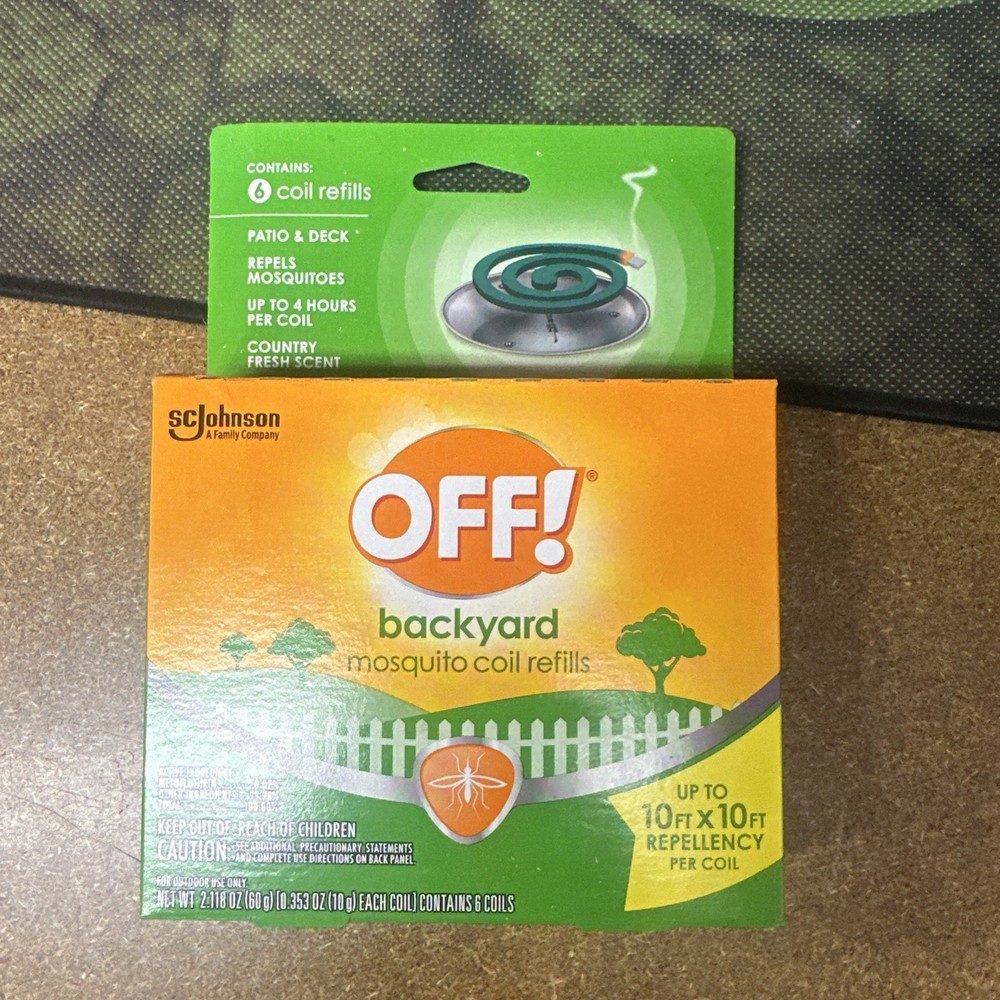 OFF! Backyard Mosquito Repellent Coil Refills, Perfect for Outdoor Patios