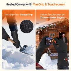 Dr.Prepare Heated Gloves For Men Women 3200Mah Rechargeable Electric Battery