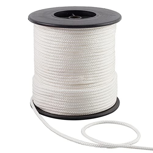3mm 54yard Parachute Cord Nylon Rope Cord Blinds String Braided Lift White