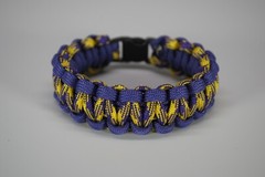550 Paracord Survival Bracelet Cobra Purple/Grapevine «Made in the USA»