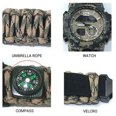 SurvivalMilitary Digital Watch, Outdoor CampingSurvival Watch, Multifunctional Arm…
