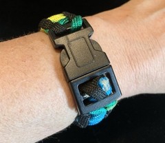 Set Of 2 Neon Colored Parachute Cord Bracelets 7.25” & 8.25”