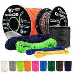 325 Paracord – 3 mm II Nylon Parachute Cord with 3 Inner Strands (Olive Drab,…