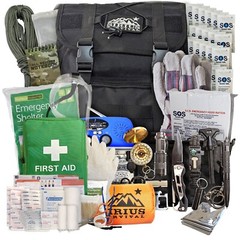 Sirius Survival 72-Hour Starter Emergency Kit, 1-Person Survival Backpack (40L)