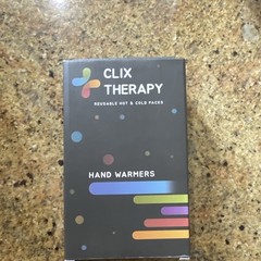 Clix Therapy Reusable Hot & Cold Hand Warmers 2-Pack Black Camping Hiking