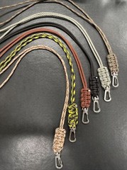 Set of 6 Paracord Lanyards – Keys ID Badges Whistles Gear