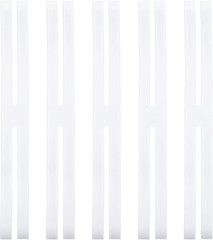 PATIKIL 9 Inch H Band Silicone Rubber Bands, 5 Pcs Strong Elastic White