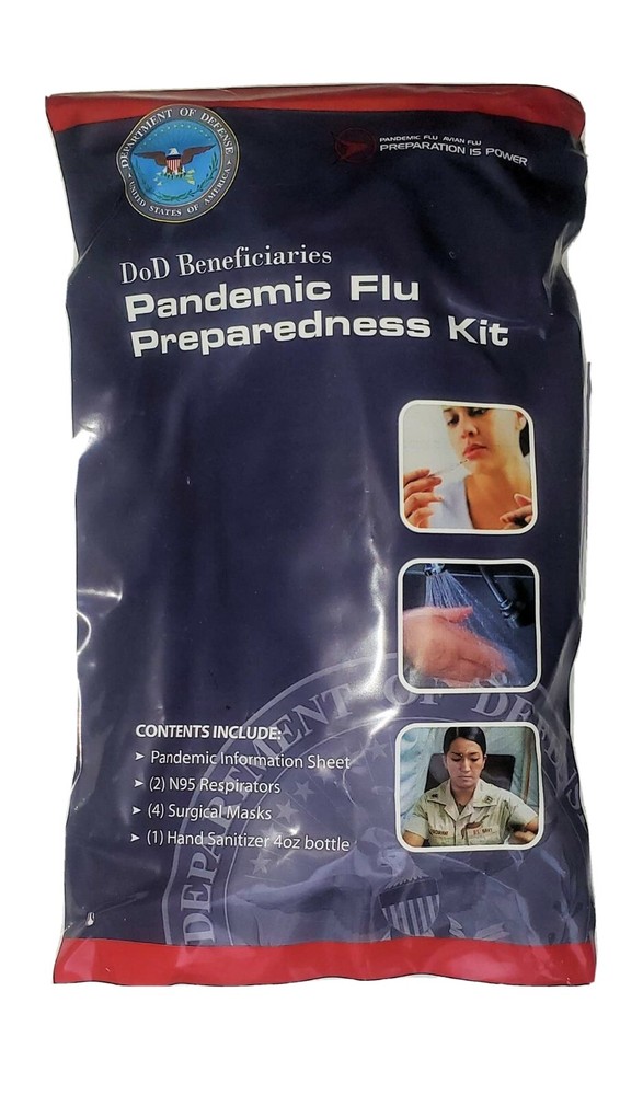 DoD Pandemic Flu Preparedness Kits – Box of 10 – New