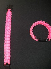 Paracord Bracelet – 550lb 7-Strand – Pink – Awareness – USA Made