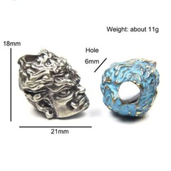 Buddha Acalanatha Brass EDC Paracord Bead Knife Lanyard Pendants DIY Accessories