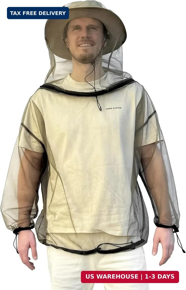 Universal Backpackers Mosquito Net Jacket for Mosquitoes & Bug Protection – Outd