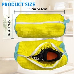 Shoe Washing Machine Bag Laundry for 0.051 cubic feet, Yellow 2Pcs