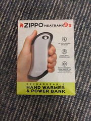 Zippo Silver HeatBank 9s Rechargeable Hand Warmer