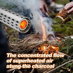 Electric Charcoal Fire Starter and Lighter with Built-in Blower | Rapid