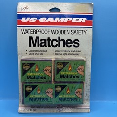 VTG NOS SEAWAY US Camper Waterproof Wood Matches – New, Never Opened – Australia
