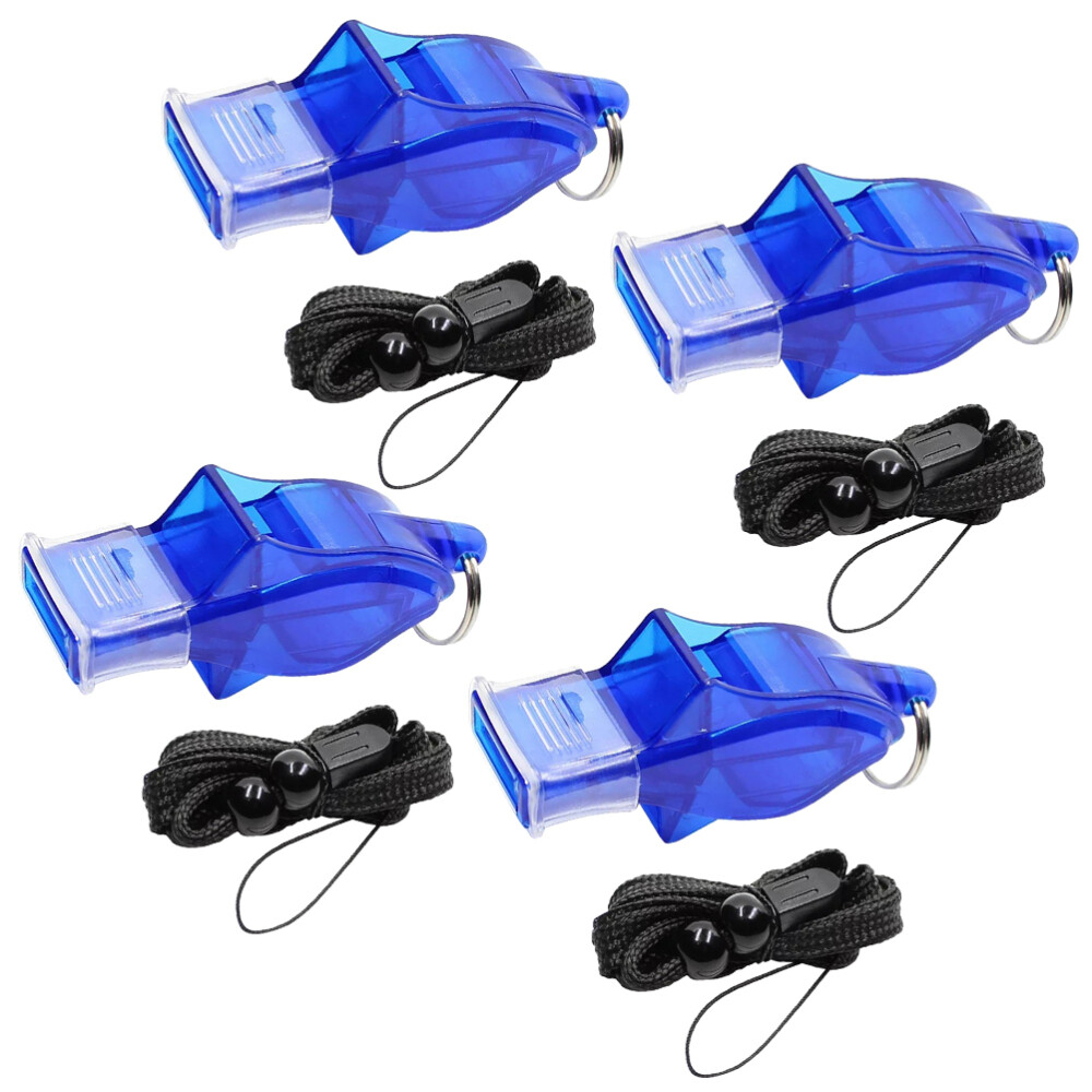 4 Set Sports Whistle Lanyard Practice Whistles Rope Referee Child Dedicated