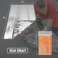 Durable Emergency Mylar Space Blankets – 4-Pack for Camping & Hiking Preparation