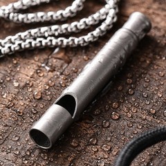 Light Weight Metal Alloy Portable Pet Training Whistles Pocket Tool Enduring