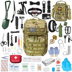 Survival First Aid Kit,99PCS Professional Survival Gear Large Hiking Backpack…